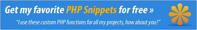 Subscribe to the newsletter for free PHP snippets