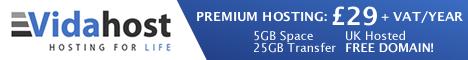 Vidahost Premium hosting