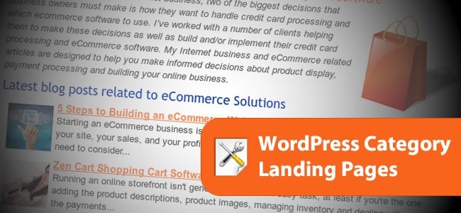 WordPress Category Page