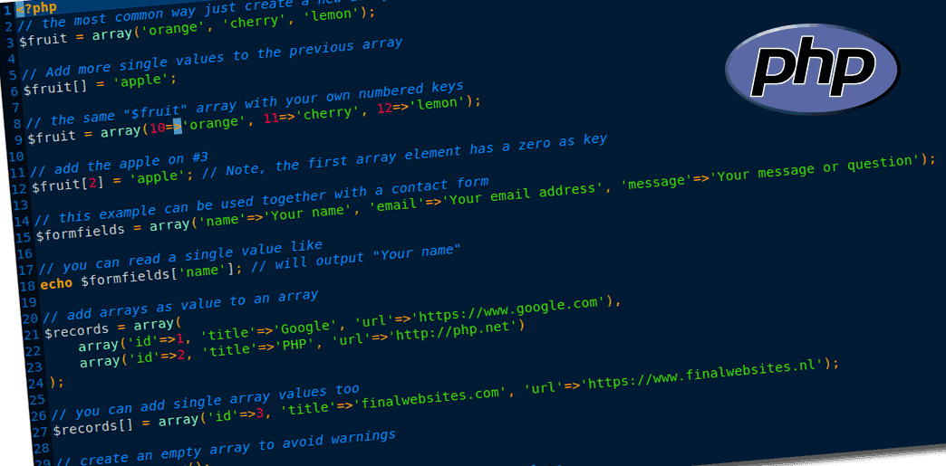 PHP add array values