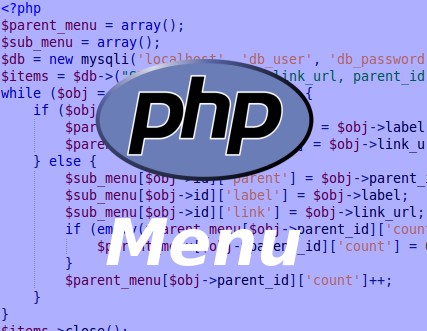 Dynamic menu in PHP